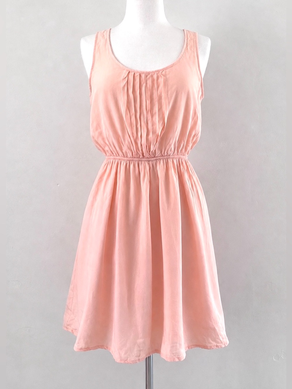 Ballet Pink Sleeveless Mini Dress